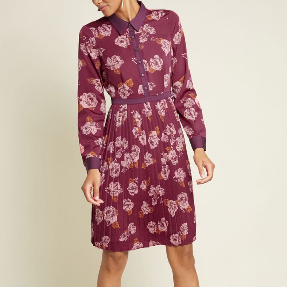 Modcloth beautiful floral dress NWOT